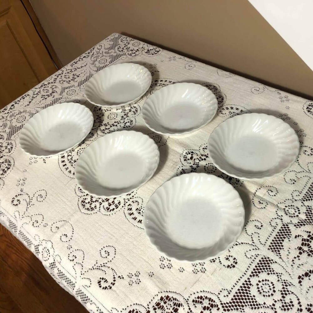 Vintage Johnson Bros ironstone sauce bowls - set of 6